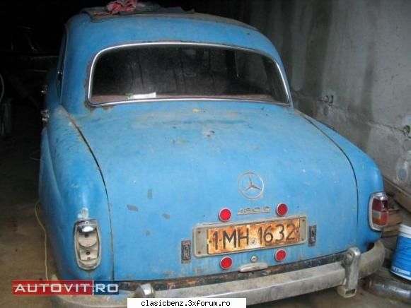 de vanzare un w120 sau ''ponton'' 180d din '58 la 8000 de euro. masina este in si puteti contacta
